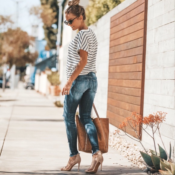 Distressed Denim Ankle Skinny - Picture 5 of 8